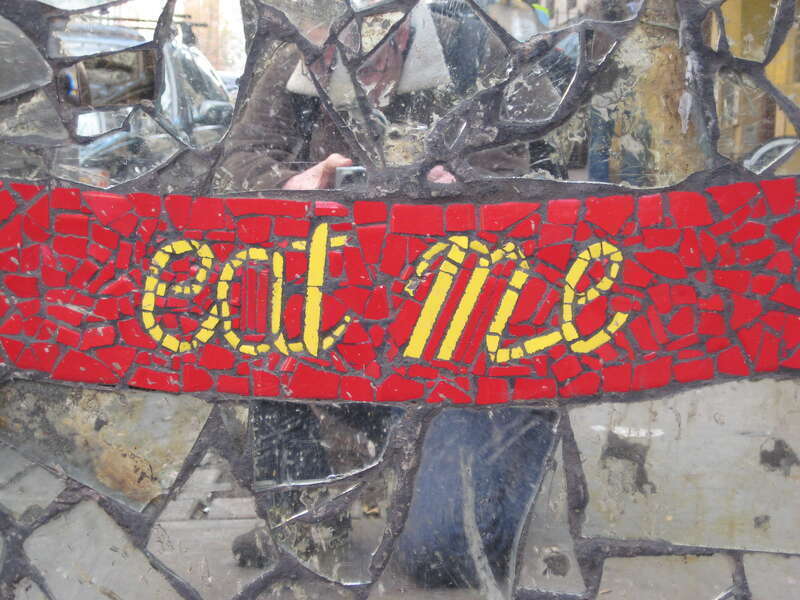 Eat Me - East Village, apparently the work of "Mosaic Man" Jim Power (http://mosaicmannyc.com/)