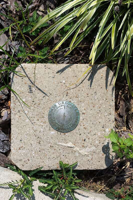 Surveying benchmark in Hot Springs, AR