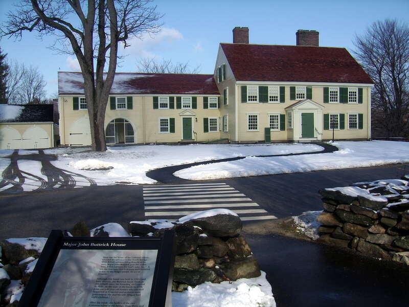 Home of the Colonial Officer who led the advance to North Bridge and gave the order "Fire, Fellow soldiers, for God's sake fire" on the British.