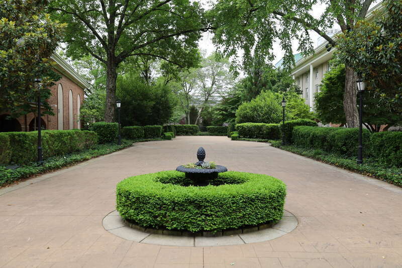 Exterior courtyard of the Gaylord Opryland Resort &amp; Convention Center in Nashville, Tennessee in 2022