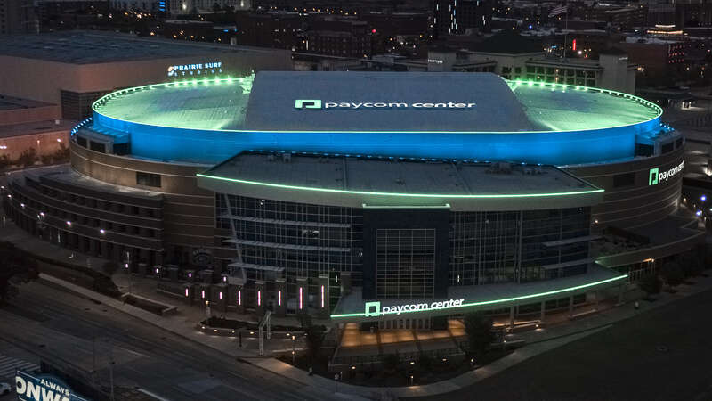 This is a picture of the Paycom Center in Oklahoma City, Oklahoma.