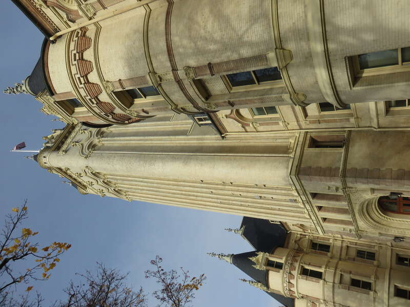 Tower of Spokane County Courthouse in 2018