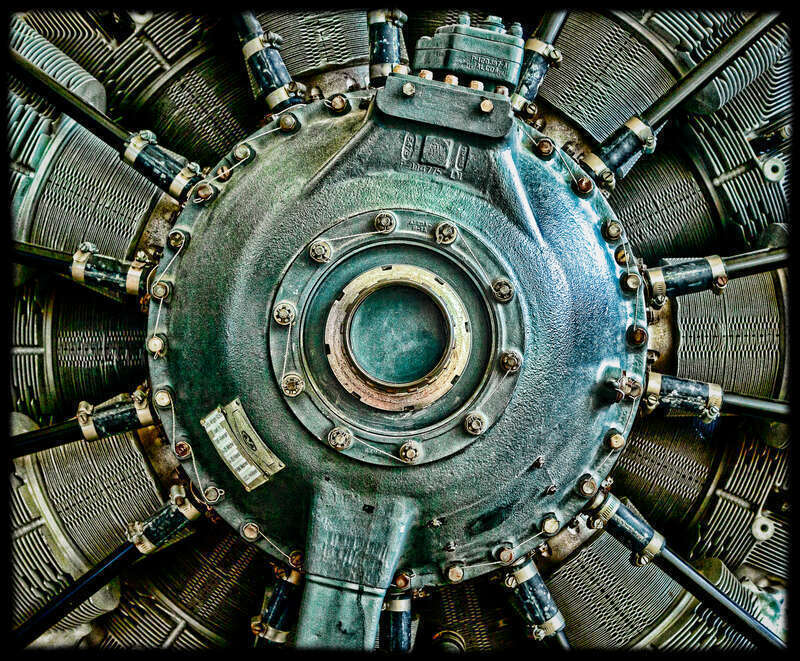 I know nothing about engineering or mechanics, but I loved the geometry of the various aircraft engines at the Evergreen Aviation Museum in McMinnville, Oregon. Perfect material for judicious sliding. HSS!

34 - Machine/Technology  (52 in 2016)