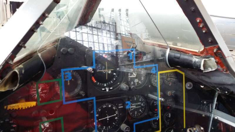 Cockpit of a real SR-71A Blackbird reconnaissance plane.