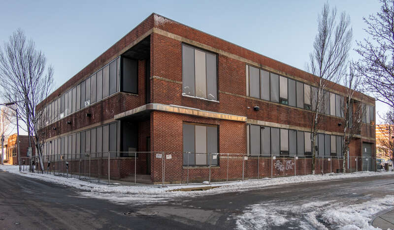 33 Bassett Street, Providence, is slated to be demolished later in 2024. View of the eastern corner at Claverick and Bassett.
