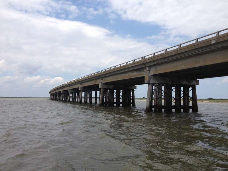 Looking north