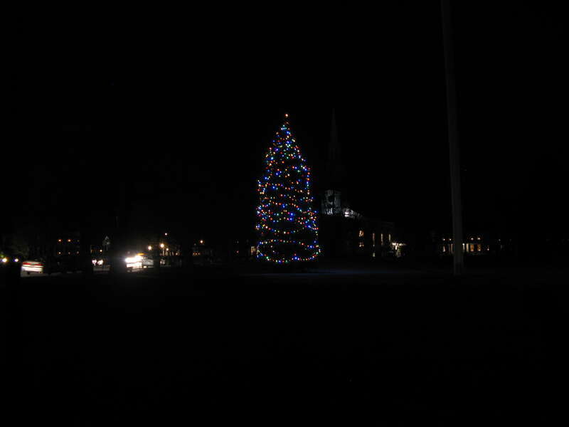 Christmas tree on the Lexington Common, Lexington Massachusetts