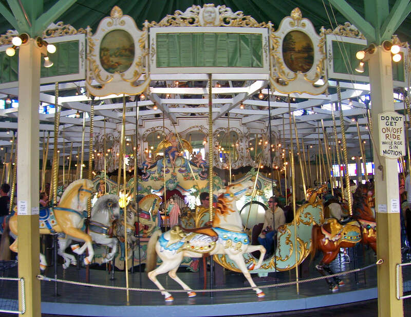 Crescent Park Looff Carousel, a U.S. National Historic Landmark in East Providence, RI