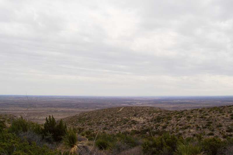 Looking south