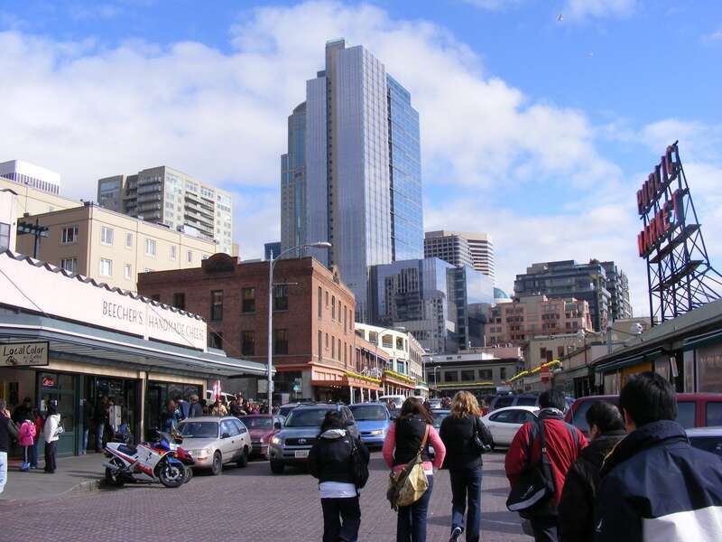 USA, Washington, Seattle - Public Market