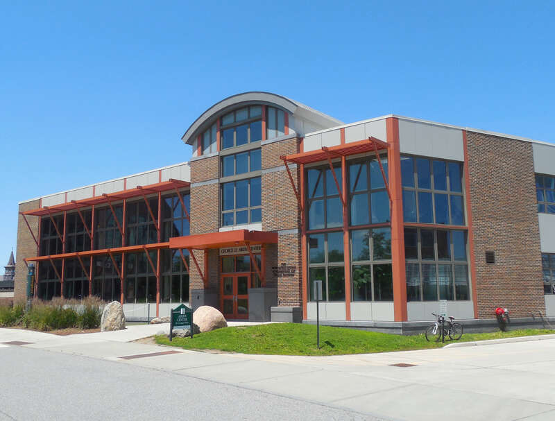 George D. Aiken Center at the University of Vermont (southern entrance); home of the Rubenstein School of Environment &amp; Natural Resources: July 2015