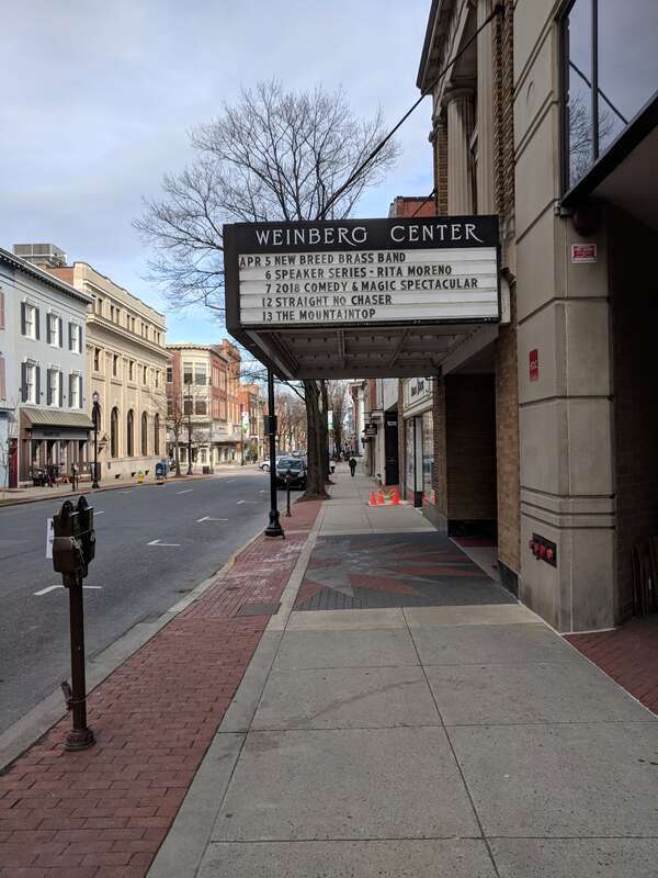 Weinberg Center for the Arts in downtown Frederick, Maryland.