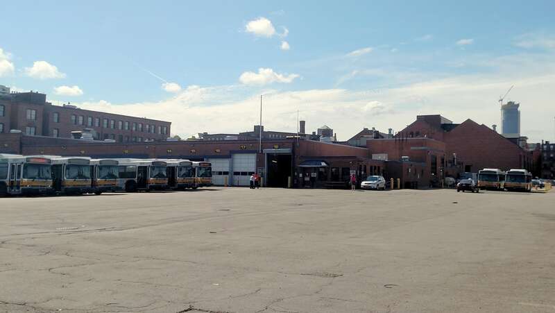 Albany Street Garage in August 2018