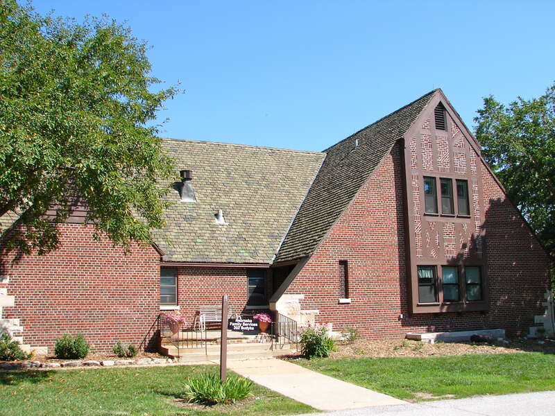 Nebraska Family Services building in "Boys Town", Nebraska, just outside Omaha.  AKA Father Flanagan's Boys' Home	, W. Dodge Rd., Boys Town, Nebraska.  This is the general place that the movieBoys Town was based on. A National Registered Historic