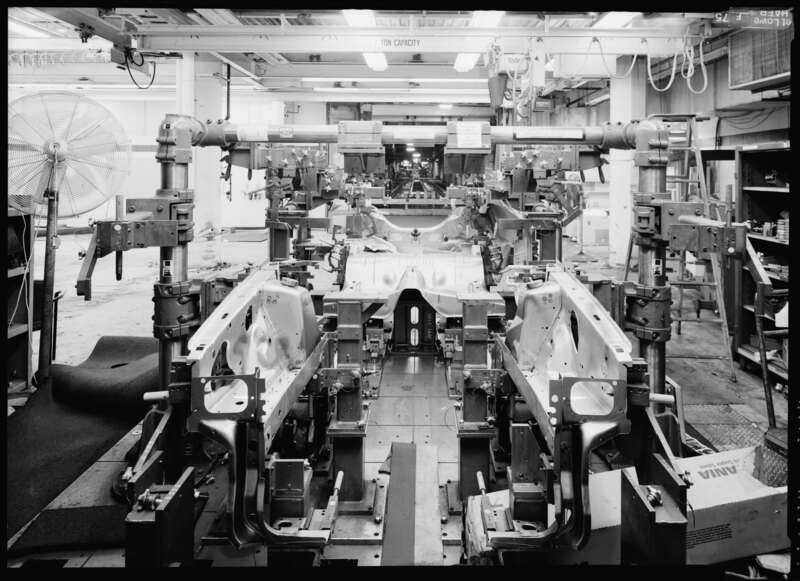 Title: CMM LAYOUT ROOM MACHINERY, X9, COLUMN 71 ON FIRST FLOOR. - B Building, 3001 Miller Road, Dearborn, Wayne County, MI
Medium: 5 x 7
Reproduction Number: HAER MI-356-37
Rights Advisory: No known restrictions on images made by the U.S. Government;