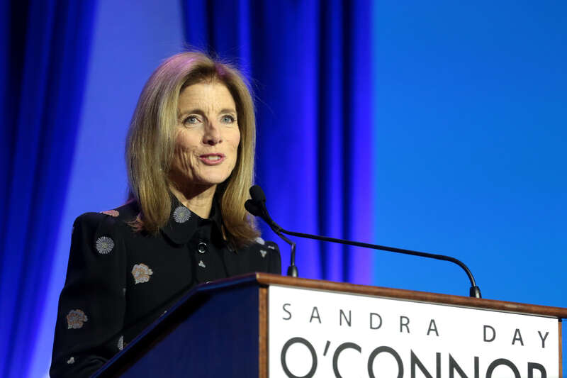 Former U.S. Ambassador to Japan Caroline Kennedy speaking with attendees at the 2018 Dinner with Kennedy hosted by the Sandra Day O'Connor Institute at the Phoenician Resort in Scottsdale, Arizona.

Please attribute to Gage Skidmore if used