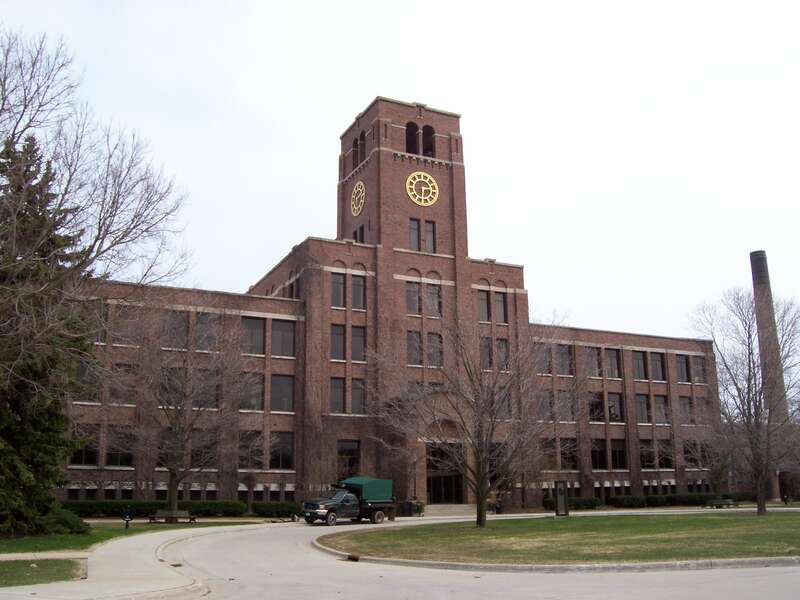 Looking east at the Kohler Company headquarters in w:Kohler, Wisconsin, USA.