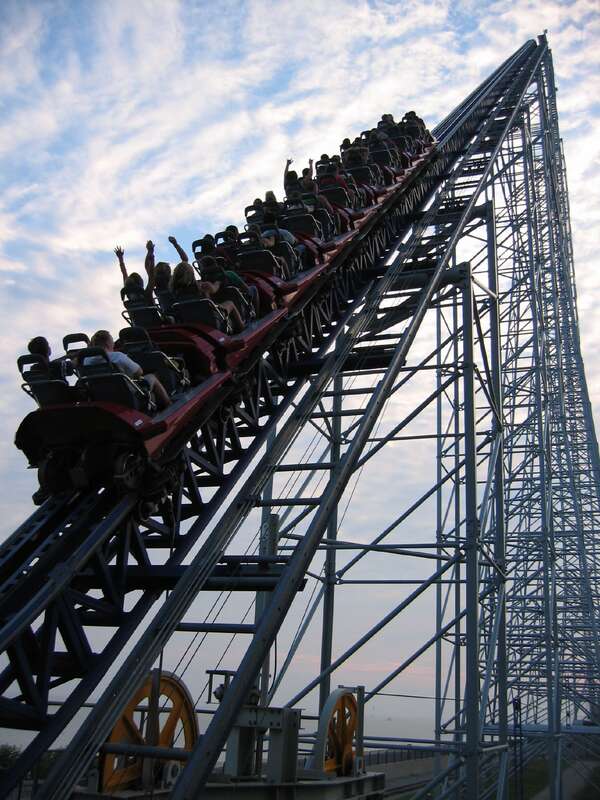Got yelled at for taking this picture RIGHT away. Instead, I took pictures while ON the ride :)