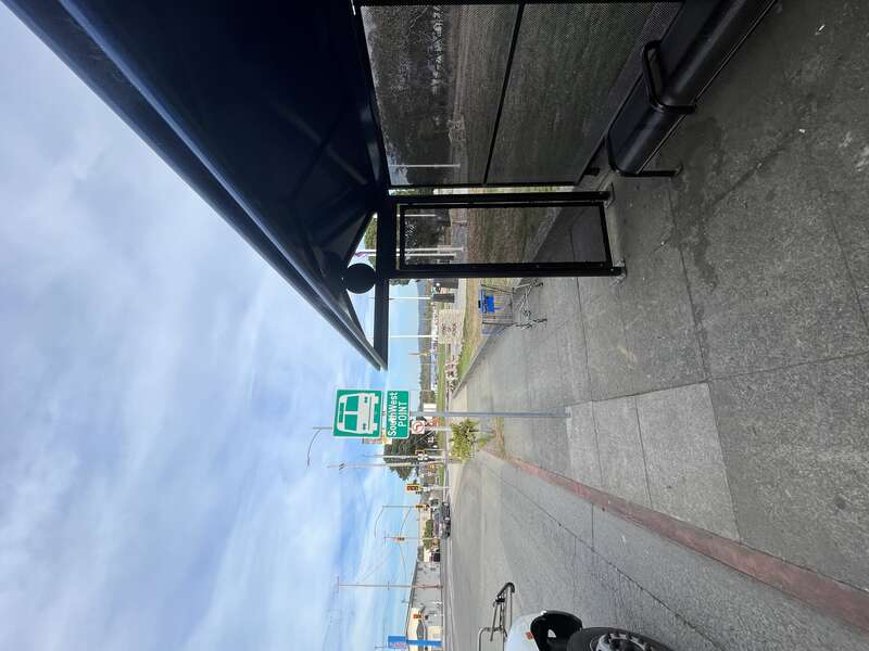 The POINT's SouthWest Route provides daily service between Brookings and Klamath Falls, with stops in Klamath Falls, Medford, Ashland, Grants Pass, Cave Junction, and O'Brien, Oregon; Gasquet, Hiouchi, Crescent City, and Smith River, California; and