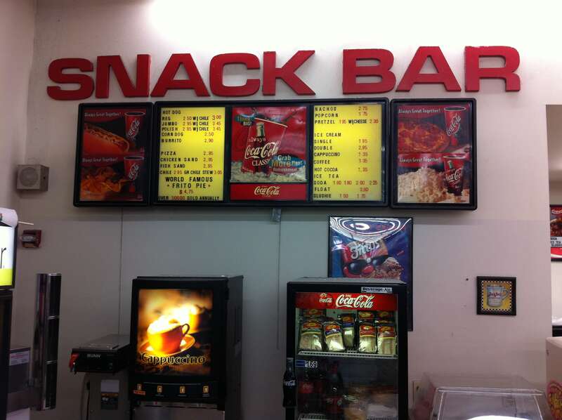 Snack Bar at the Five &amp; Dime General Store, 58 East San Francisco Street, Santa Fe, New Mexico.