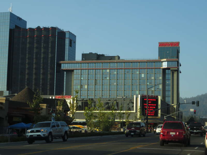 Stateline is a census-designated place (CDP) on the east shore of Lake Tahoe in Douglas County, Nevada, United States. The population was 842 at the 2010 census. The population swells considerably during the busy winter and summer seasons, due to the
