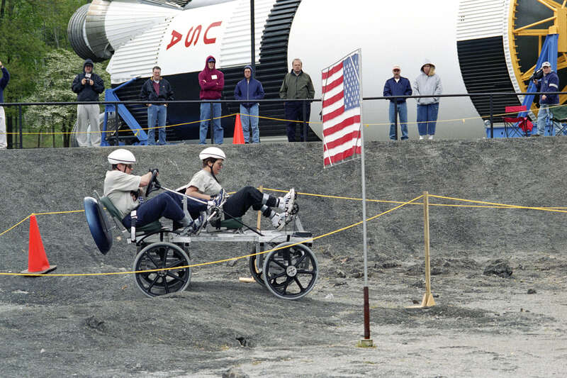 Students compete in the sixth annual Great Moonbuggy Race at the U.S. Space &amp; Rocket Center