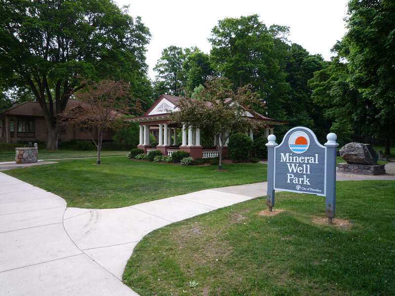 The Mineral Well Park, Petoskey, Michigan, USA.