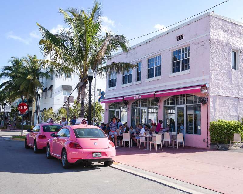 The Big Pink Restaurant in Miami Beach, Florida
