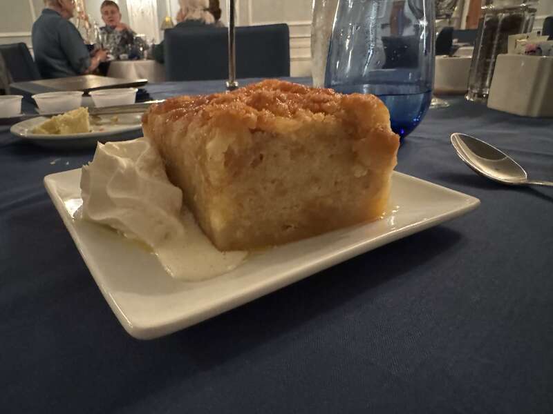 Bread pudding at Boone Tavern