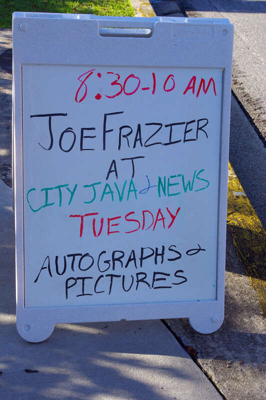 Joe Frazier at Beaufort, SC's City Java &amp; News
