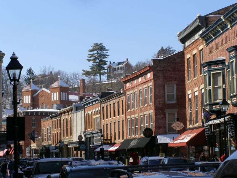 Looking west on Main Street, Galena, Illinois, United States.