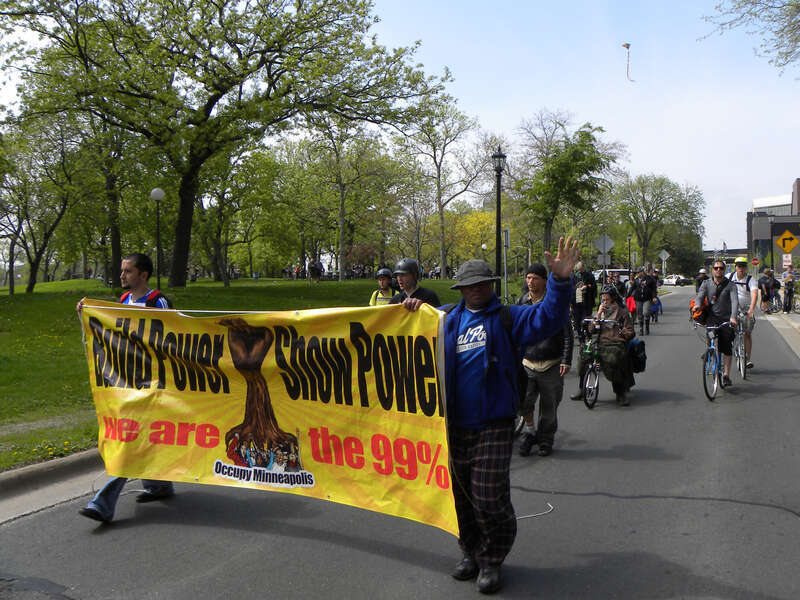 Minneapolis, Minnesota
May 1, 2012
The local Occupy movement (Occupy Minnesota, Occupy Minneapolis, Occupy St. Paul) met in Loring Park and marched to Lake Street to join the May Day march.

2012-05-01 This is licensed under a <a