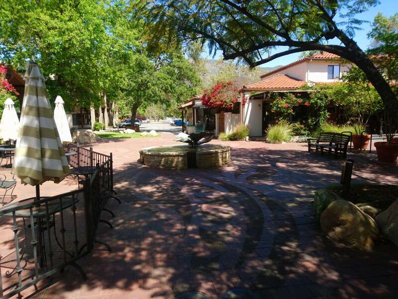 This fountain is in the middle of the Ojai Arcade block (the heart of downtown).