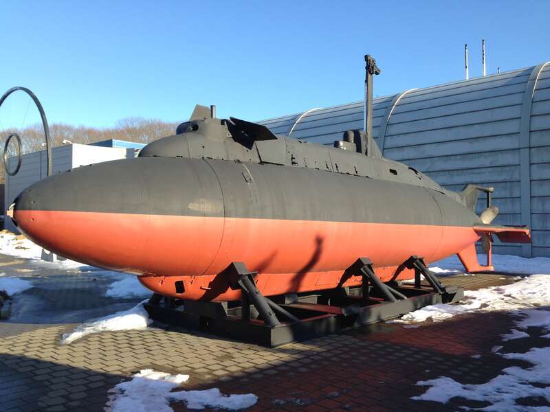 SS X-1 Midget Submarine at the Historic Ship Nautilus &amp; Submarine Force Museum