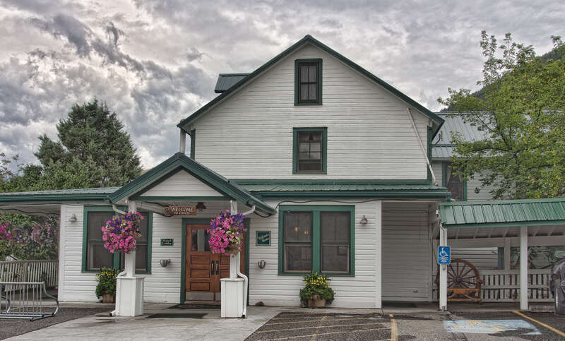 Chico Hot Springs, 2 miles northeast of Chico, 3.5 miles southeast of Emigrant Pray