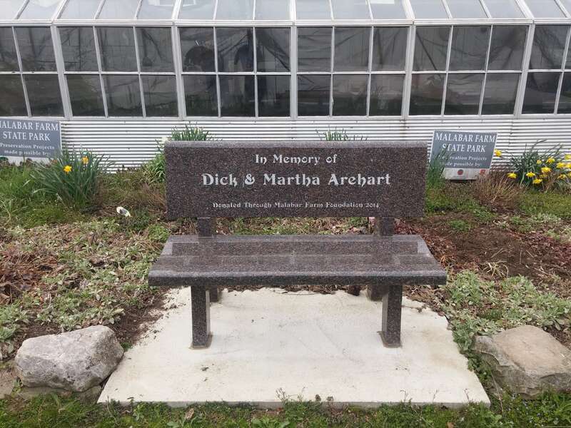 MALABAR FARM
STATE PARK
In Memory of
Dick &amp; Martha Arehart