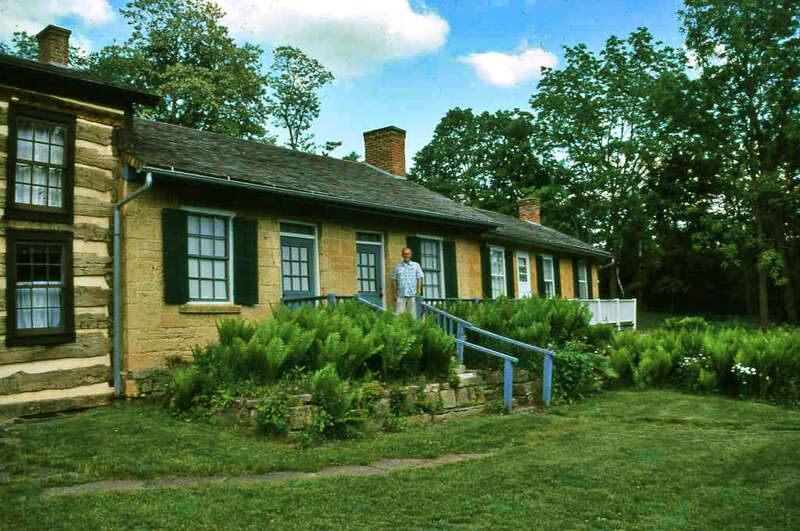 Cabins built by Cornish lead miners at Pendarvis in Mineral Point, Wisconsin.  The site was listed on the National Register of Historic PlacesWisconsin Historical Society.