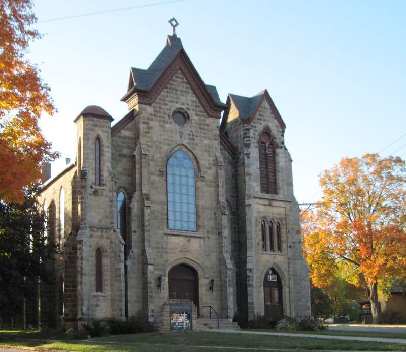 First Methodist Church in Mineral Point Historic District.