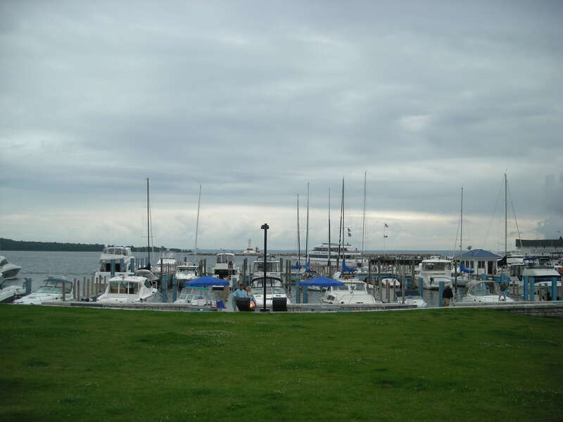 The marina on Mackinac Island, Michigan (United States).