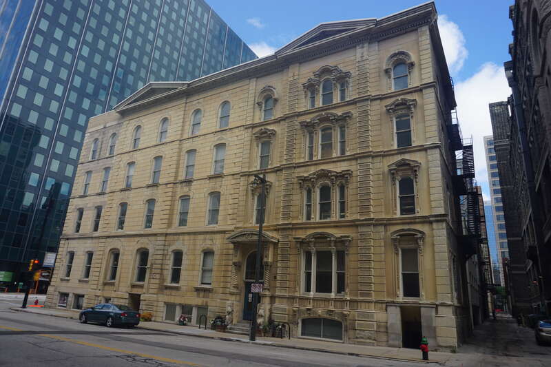 The Bank of Milwaukee Building in Milwaukee, Wisconsin (United States).