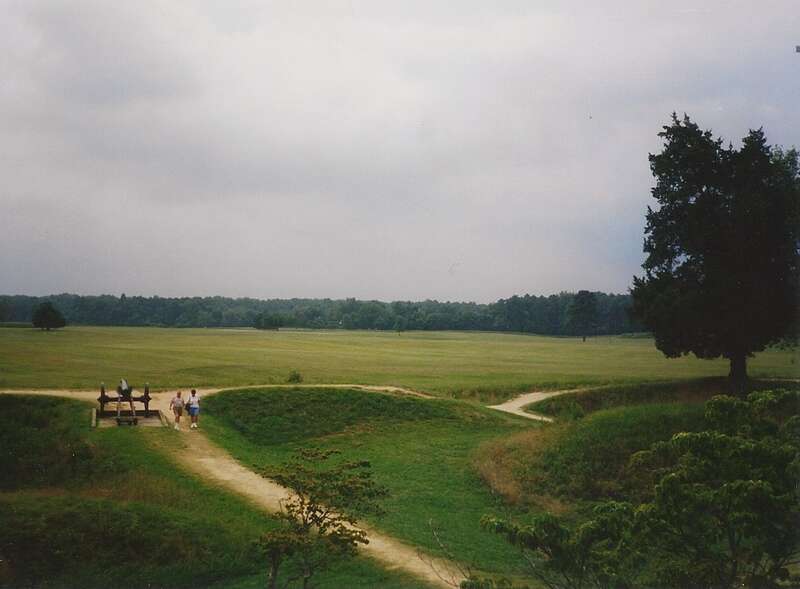 The Yorktown Battlefield in Yorktown, Virginia (United States).