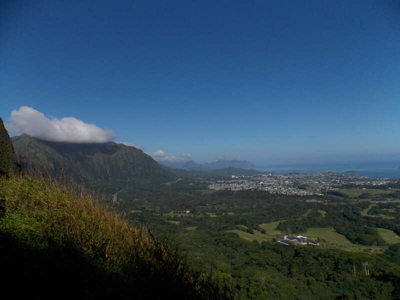The view from Nu‘uanu Pali State Wayside on the eastern side of Oahu, Hawaii.