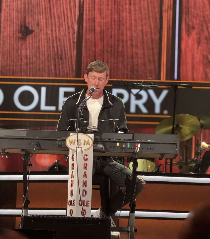 Ashley Gorley performing at "Belmont At The Opry" at the Grand Ole Opry on Tuesday, April 9th, 2024.