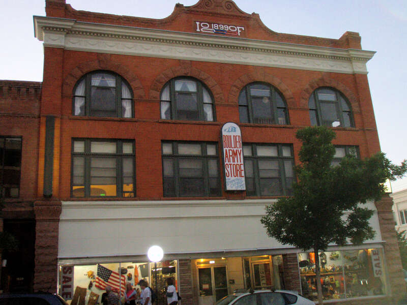 The w:Independent Order of Odd Fellows building on Pearl Street in downtown w:Boulder, Colorado, listed on the w:National Register of Historic Places within the w:Downtown Boulder Historic District.