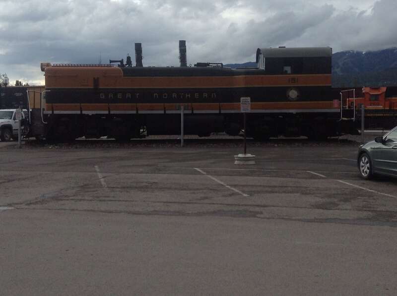 On display by Whitefish Station, this was an engine used for switching by the railroad.