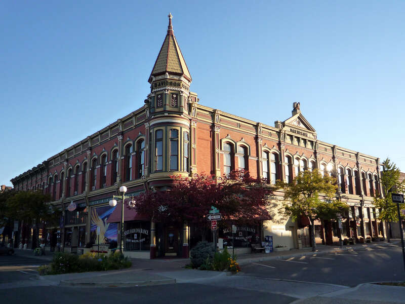 The historic Davidson Building, completed in 1890, Ellensburg, Washington.