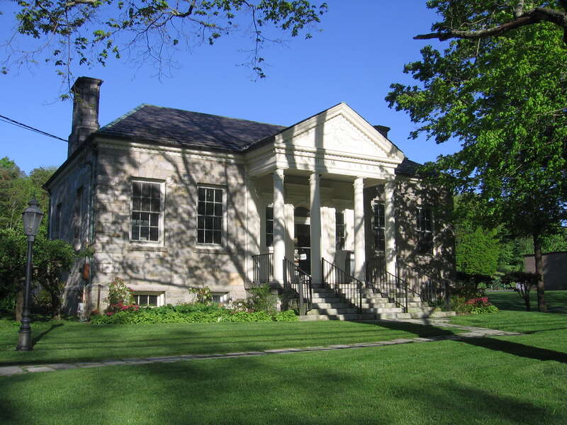 The Burnham Library in Bridgewater, Connecticut, USA.
