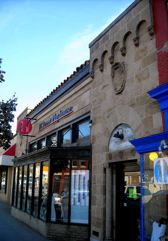 The H Street Playhouse, formerly known as the Plymouth Theatre and Mott Motors, located at 1365 H Street, NE in the Near Northeast neighborhood of Washington, D.C. Designed by the architectural firm Upman &amp; Adams in 1928, the Romanesque building