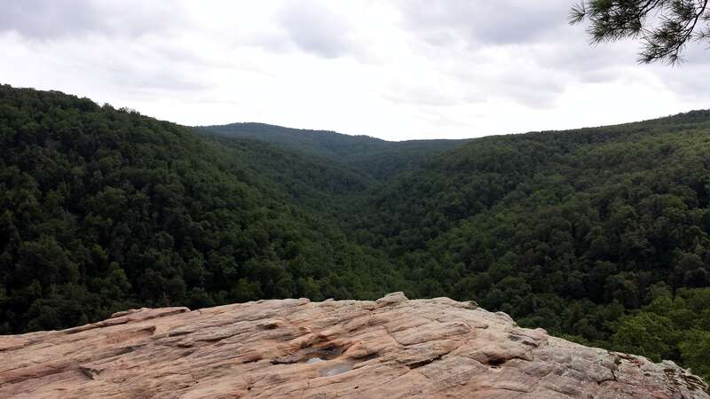 The view from Hawksbill Crag