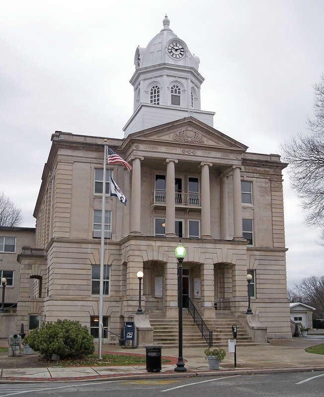 The Jackson County Courthouse on North Court Street in downtown w:Ripley, West Virginia